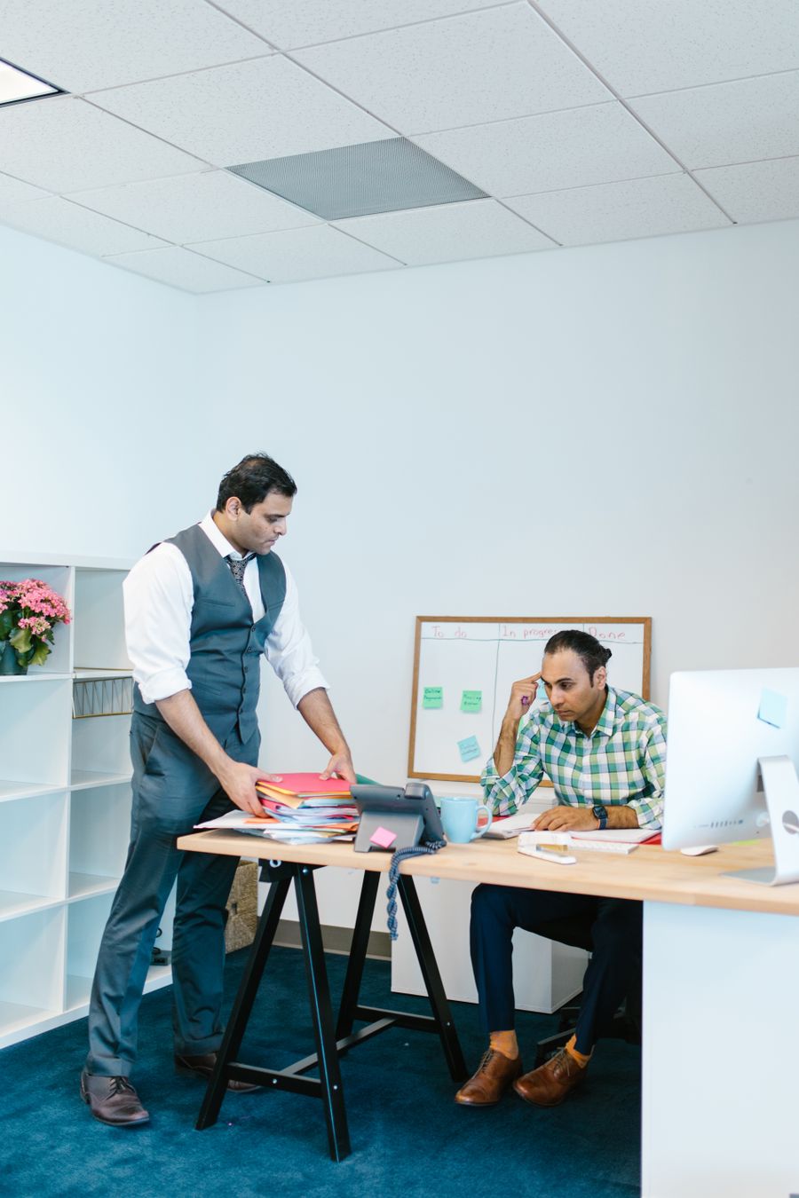 Indian professionals collaborating at work